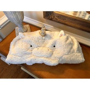 Pottery Barn My First Anywhere Chair Ivory Sherpa Unicorn Slipcover ONLY NWOT